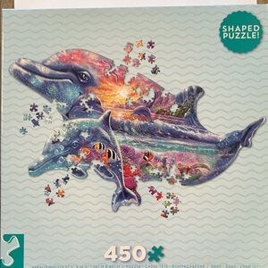 Dolphin Shaped Puzzle - 450 Pieces